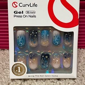 CurvLife Gel Press On Nails - starry night